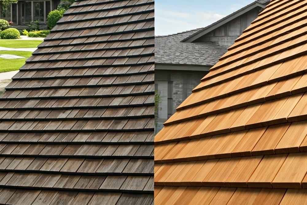 Wood shake vs cedar shingles